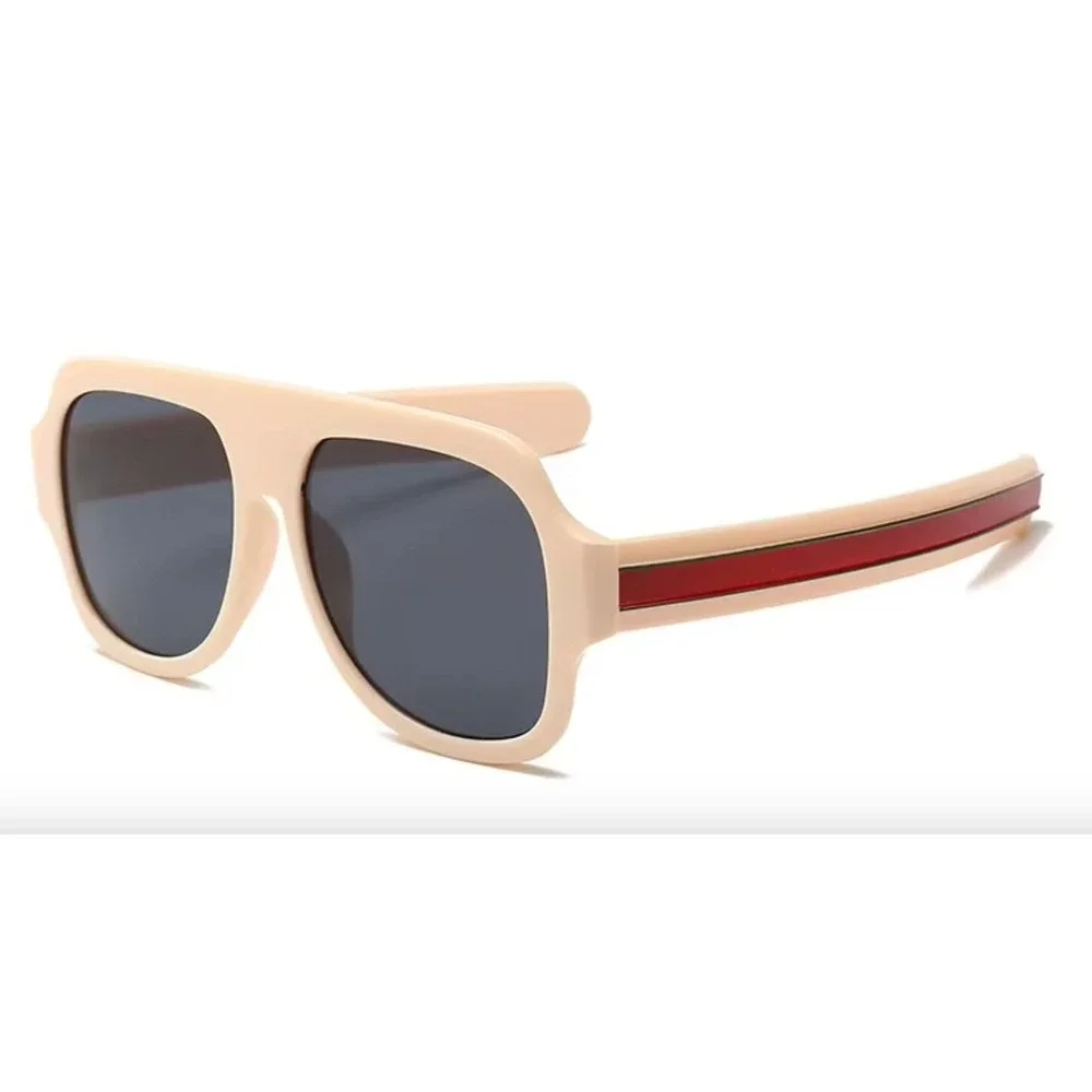 Sunglasses Retro Square‎ Frame Fashion Shades for Men Beach Style Elegant Model